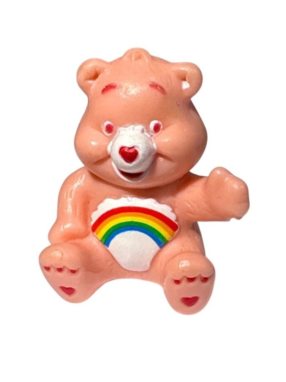 Care Bears Figure Vintage 1983 Rainbow 1.75 Inches TCFC Pink Cake Topper 1980's